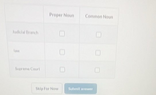 Skip For Now Submit answer