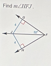 Find m∠ HFJ.