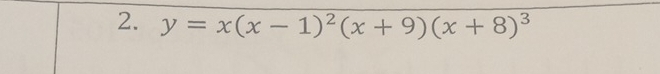 y=x(x-1)^2(x+9)(x+8)^3