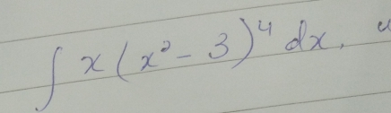 ∈t x(x^2-3)^4dx