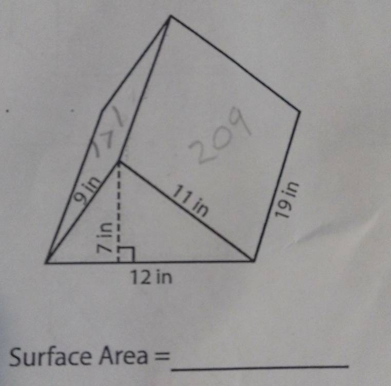 urface - Area= _