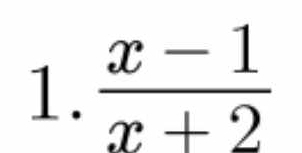  (x-1)/x+2 