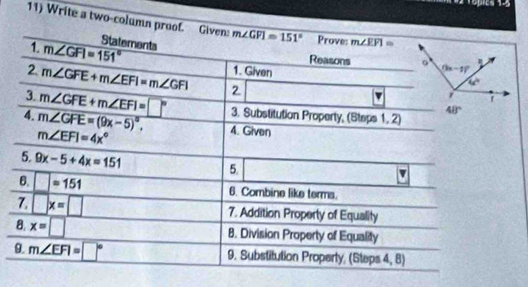 Write a two-column pro