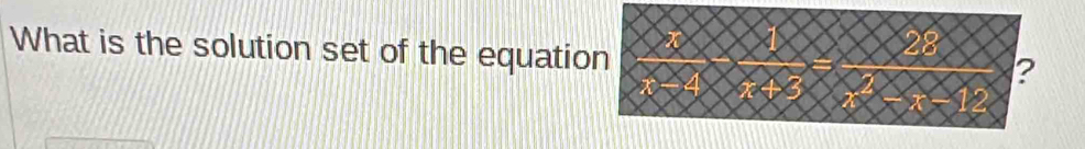 What is the solution set of the equatio