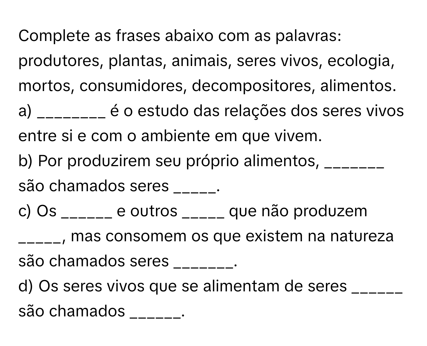 Atividades de cadeia alimentar 4º ano, image size:1500x1216