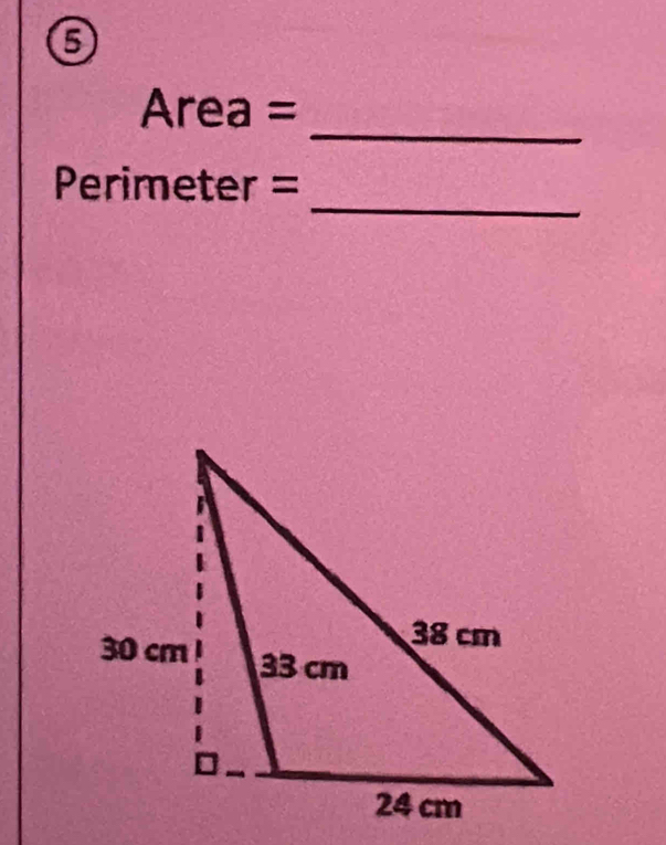 6 
_
Area=
_
Perimeter =