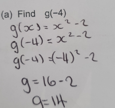 Find g(-4)