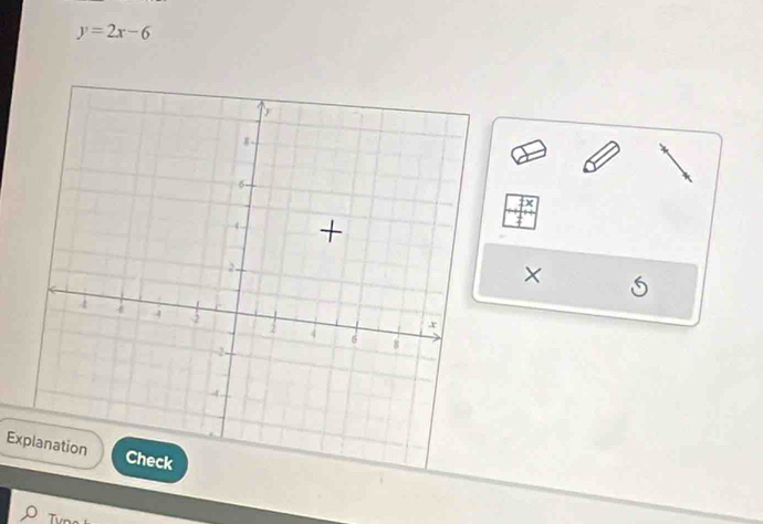 y=2x-6
Explanation