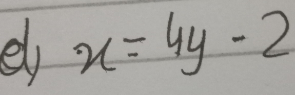 ell x=4y-2