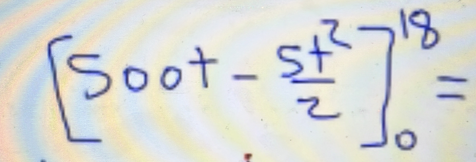 [500t- 5t^2/2 ]_0^(18)=