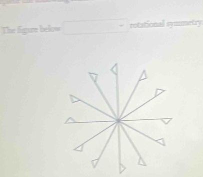 The figue below rotational symmetry