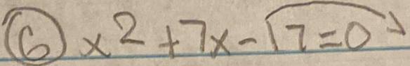 6 x^2+7x-sqrt(7)=0