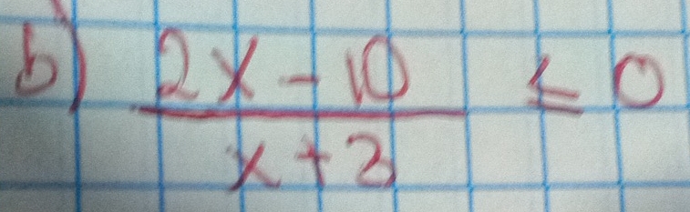  (2x-10)/x+3 ≤ 0