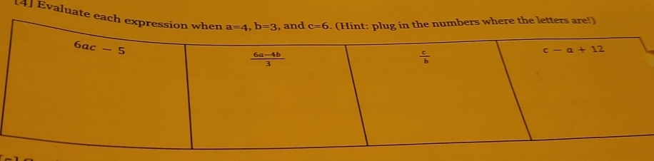 [4] Evaluate ea