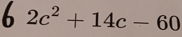 2c^2+14c-60