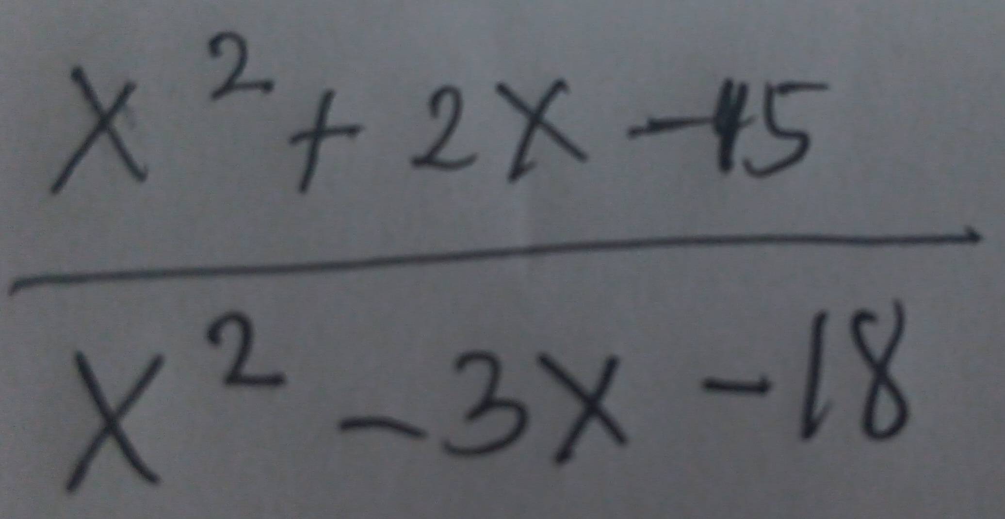  (x^2+2x-15)/x^2-3x-18 