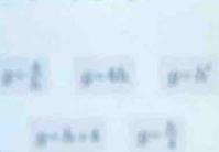 p= 1/5  g=4h g=h^2
a-8=8 g= h/4 