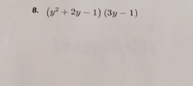 (y^2+2y-1)(3y-1)