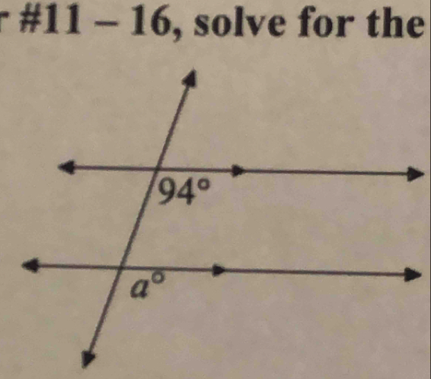 x 11-16 , solve for the