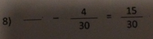 underline  -- 4/30 =frac 15(30)°
 1/2 