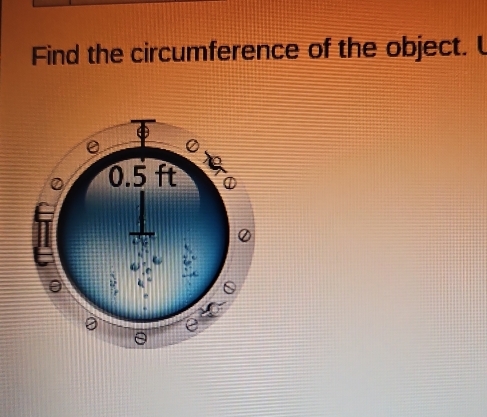 Find the circumference of the object.