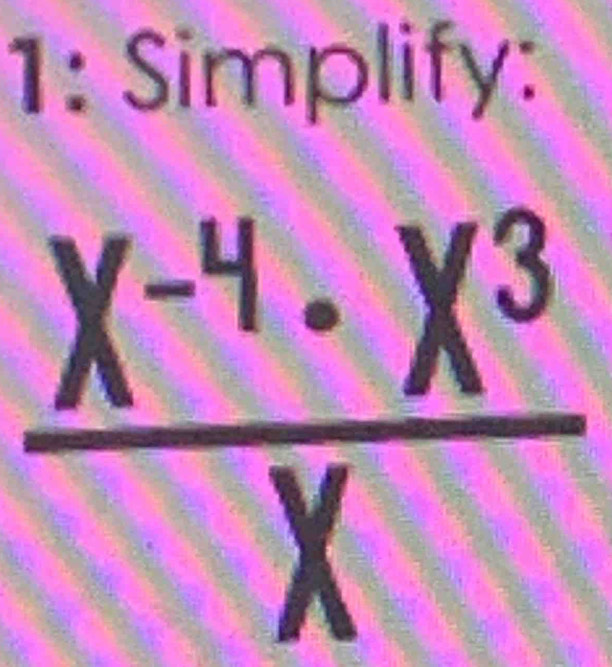 1: Simplify: 
' .º