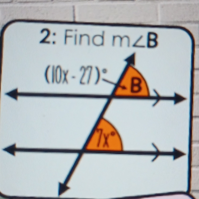 2: Find m∠ B