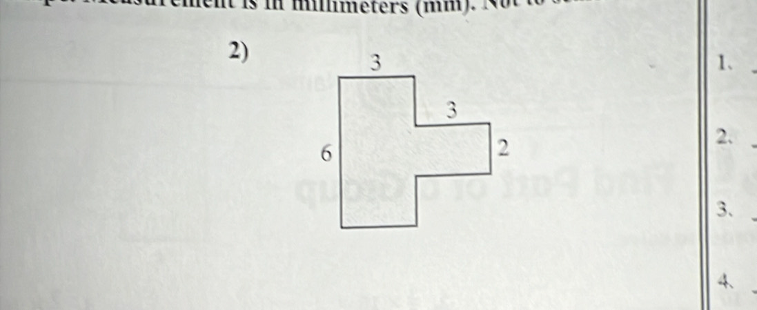 is i mmeters (mm). N 
2) 
1、 
2. 
3. 
4.