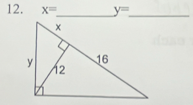 x= _  y= _