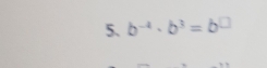 b^(-4)· b^3=b^(□)