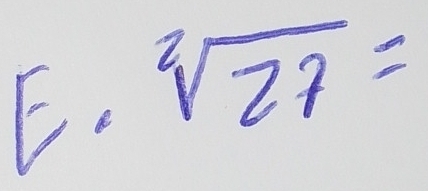 sqrt[2](27)=