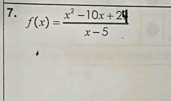 f(x) = x² -10x+2