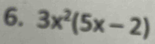 3x^2(5x-2)