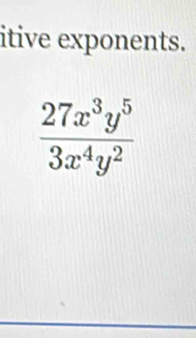 itive exponents.