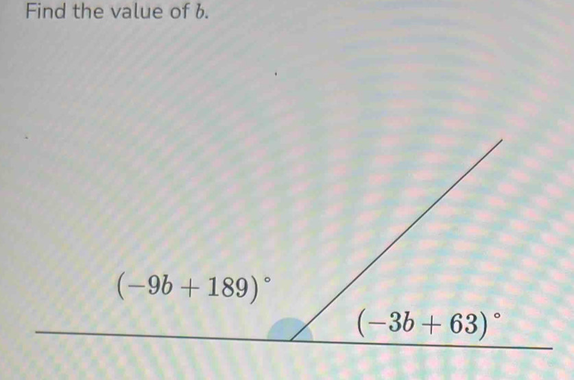 Find the value of b.