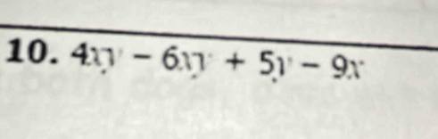 4xy-6xy+5y-9x