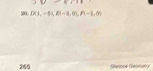 20, D(1,=6), I(-3,0), I'(-1,0)
265 Glanesa Gaomatry