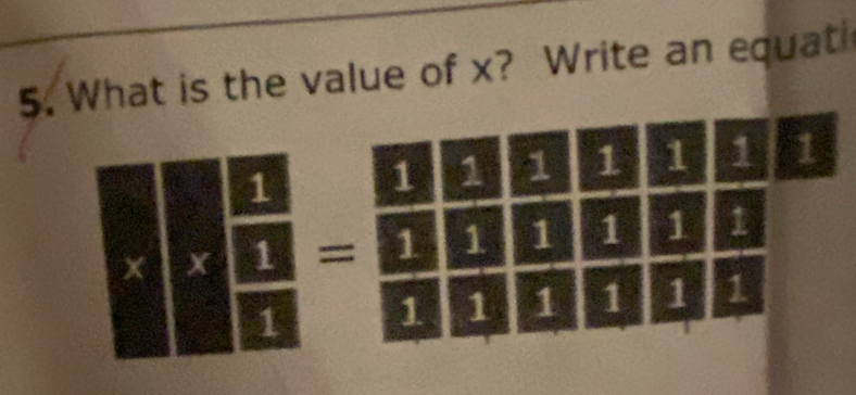 What is the value of x? Write an equati
a
=