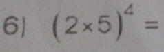 6 (2* 5)^4=