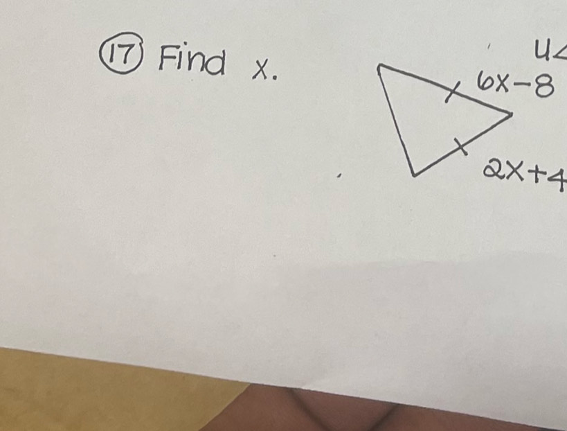 Find x.