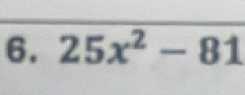 25x^2-81