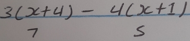 beginarrayr 3(x+4)-4(x+1) 7sendarray