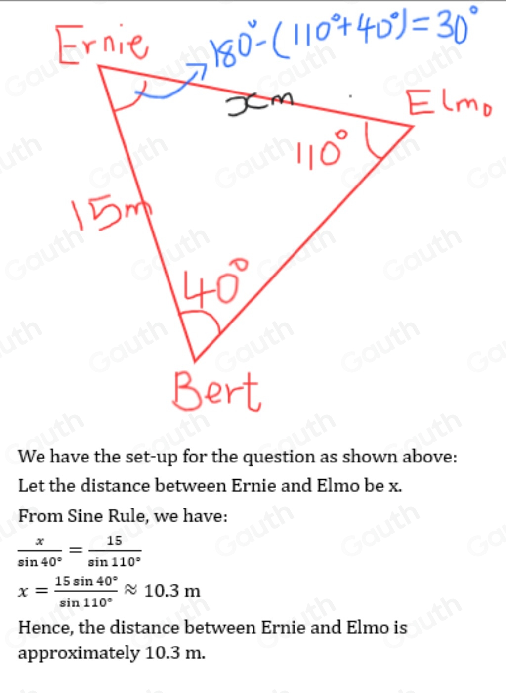 Solved: Three friends are camping in the woods: Bert, Ernie, and Elmo ...