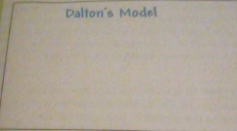 Dalton's Model