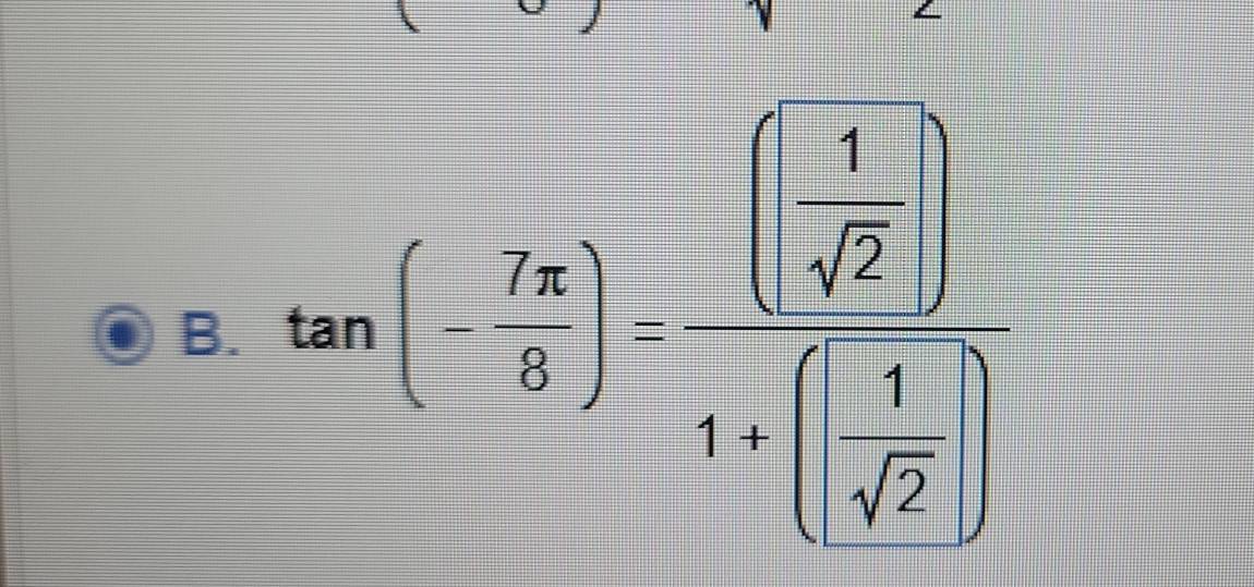 tan (frac 7x55, |/2 