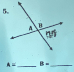 A= _  B= _