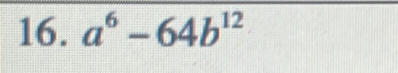 a^6-64b^(12)