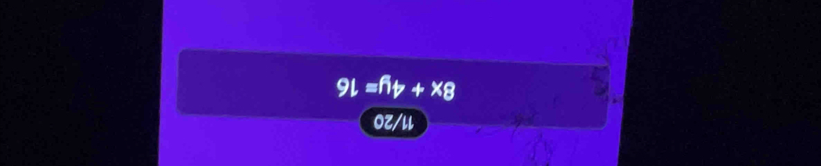 9L=hnu +x8
OZ/ll