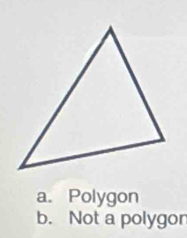 a. Polygon
b. Not a polygon