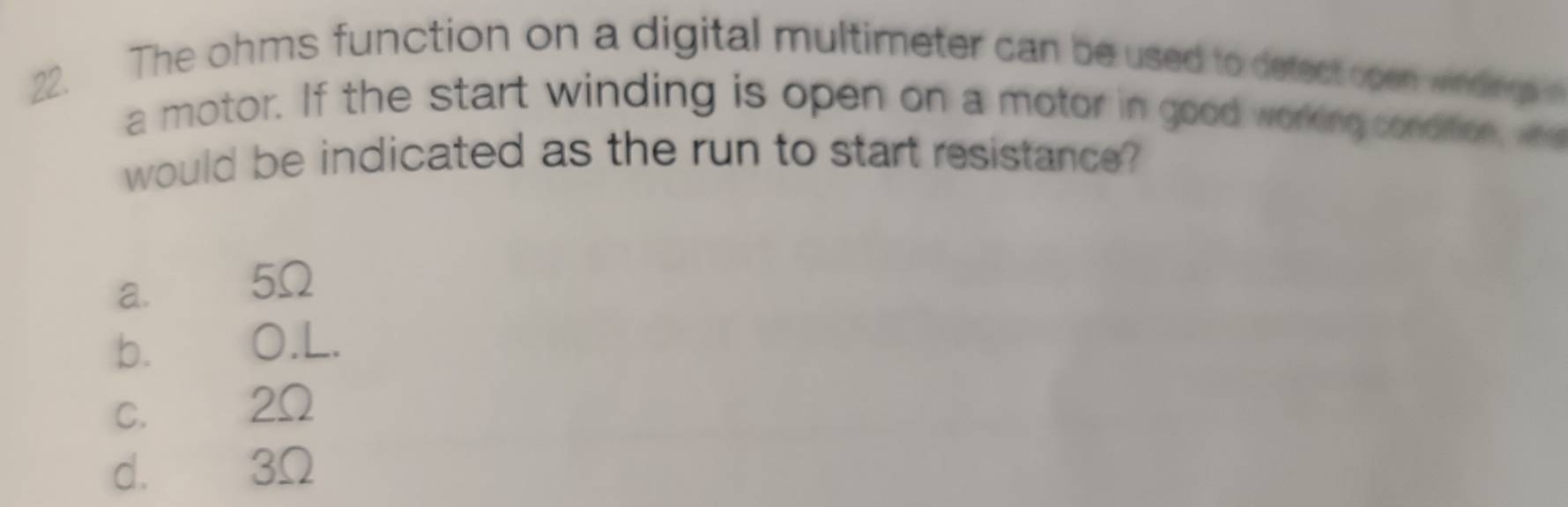 Solved: The ohms function on a digital multimeter can be used to detect ...